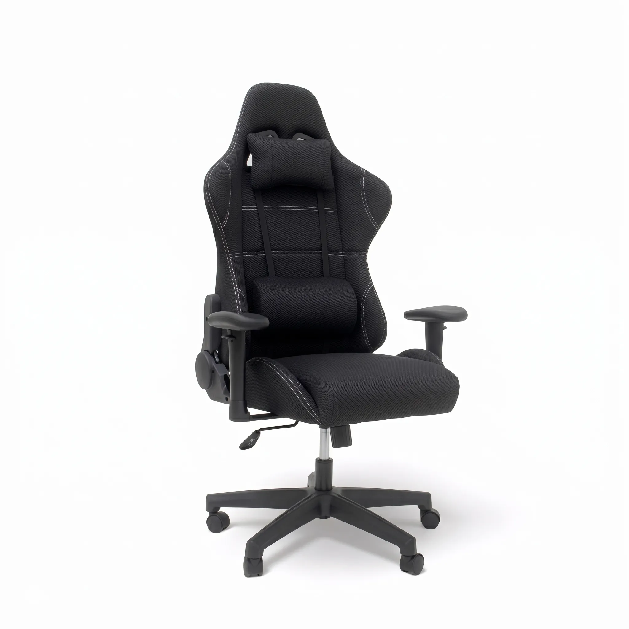 Ergonomic office chair with adjustable armrests.