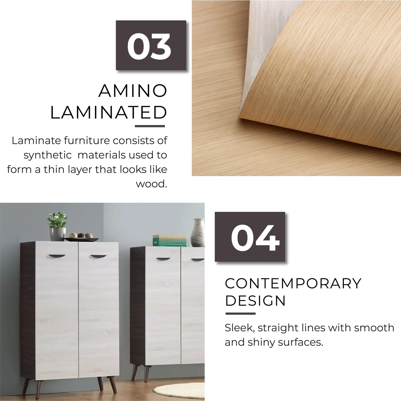 HAZEL Shoes Cabinet Td Furniture