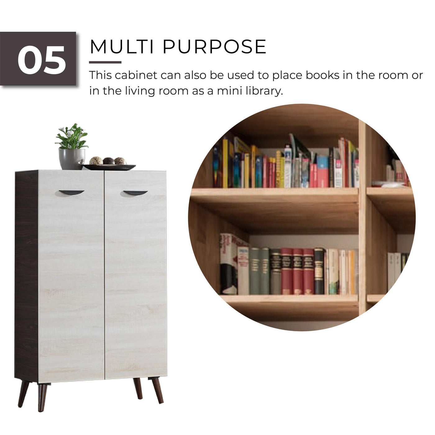 HAZEL Shoes Cabinet Td Furniture