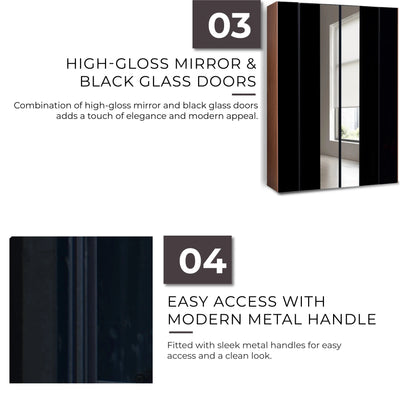 GLASSY Wardrobe Td Furniture