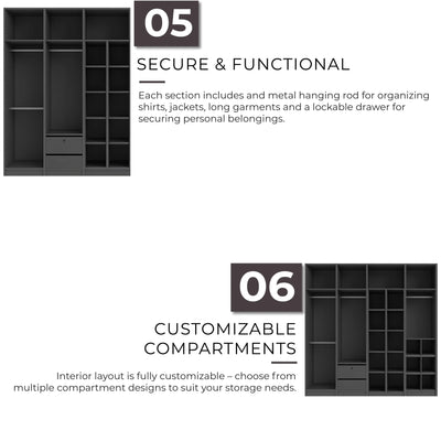GLASSY Wardrobe Td Furniture