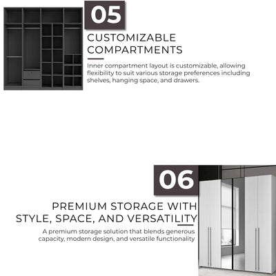 GLASSY Wardrobe Td Furniture