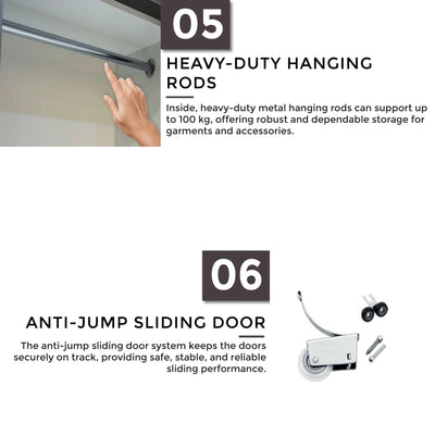 Aachen Sliding Door Wardrobe Td Furniture