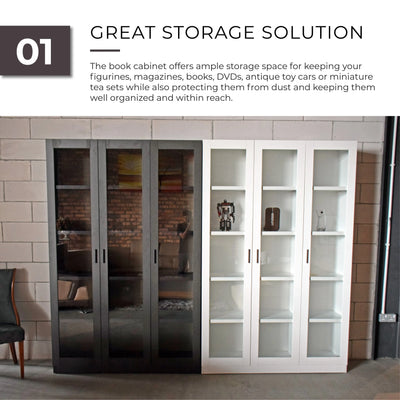 HUGO 3 DOOR   Book Cabinet / Open Door Td Furniture