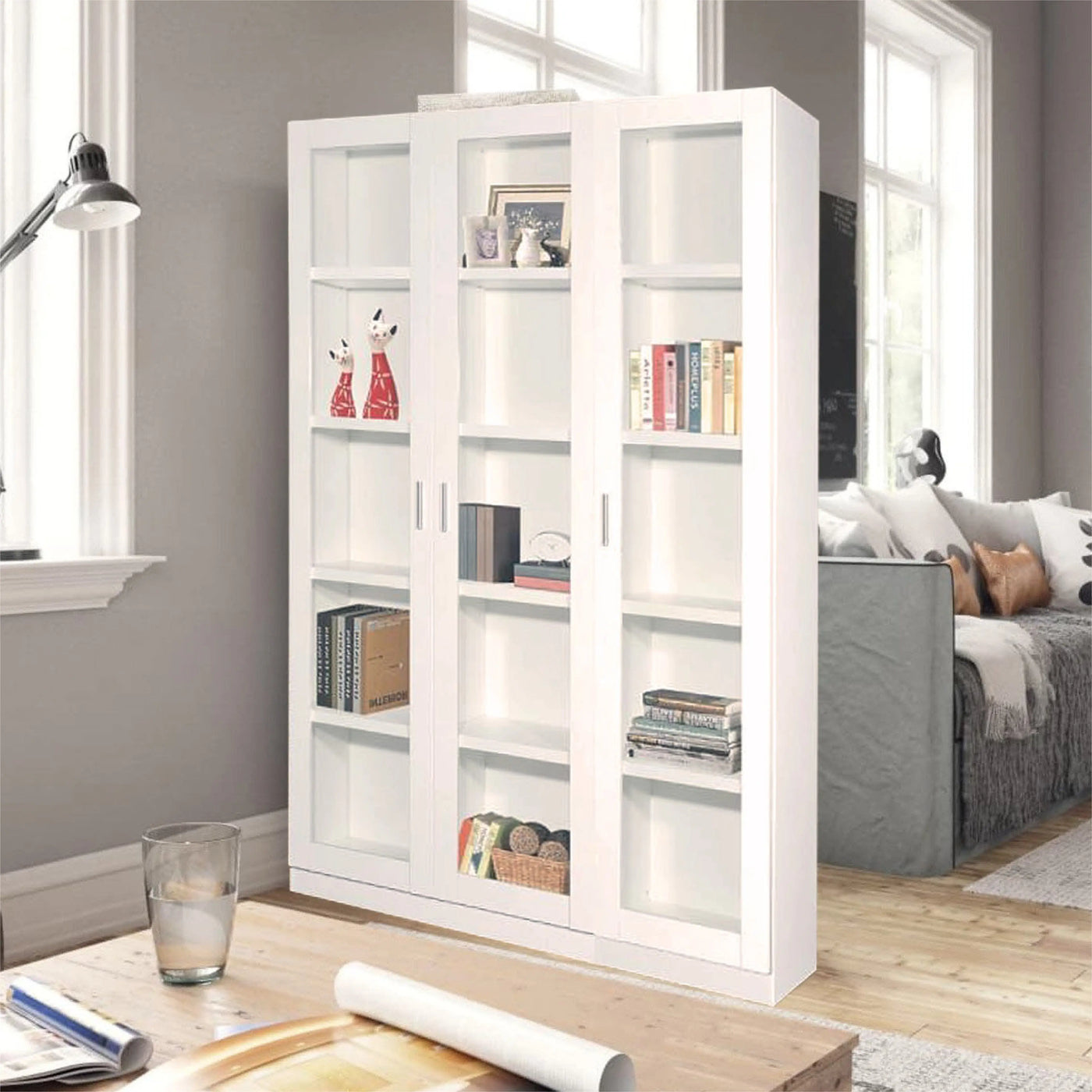 HUGO 3 DOOR   Book Cabinet / Open Door Td Furniture