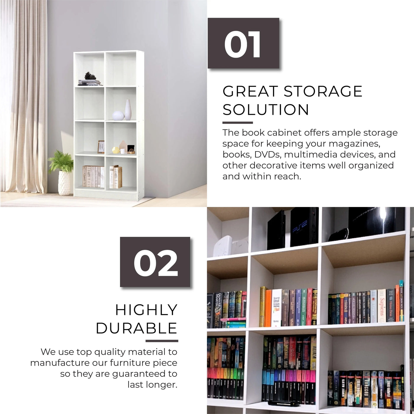 CUBICLE Open Shelf Book Case / File Cabinet Td Furniture