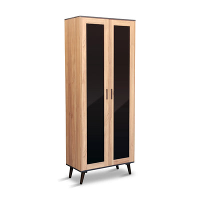 SURI Open Shelf Book Case / Glass Door Cabinet Td Furniture