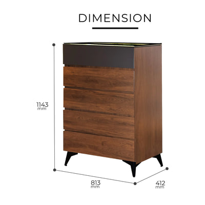 BYRA LED Chest Of Drawer Td Furniture