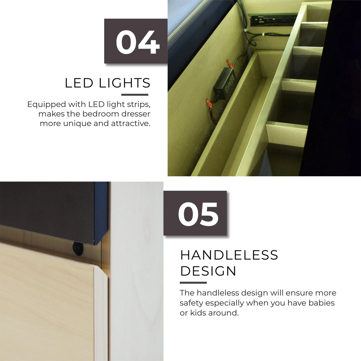 BYRA LED Chest Of Drawer Td Furniture