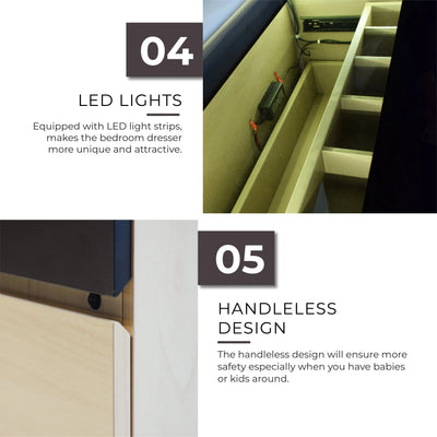 BYRA LED Chest Of Drawer Td Furniture