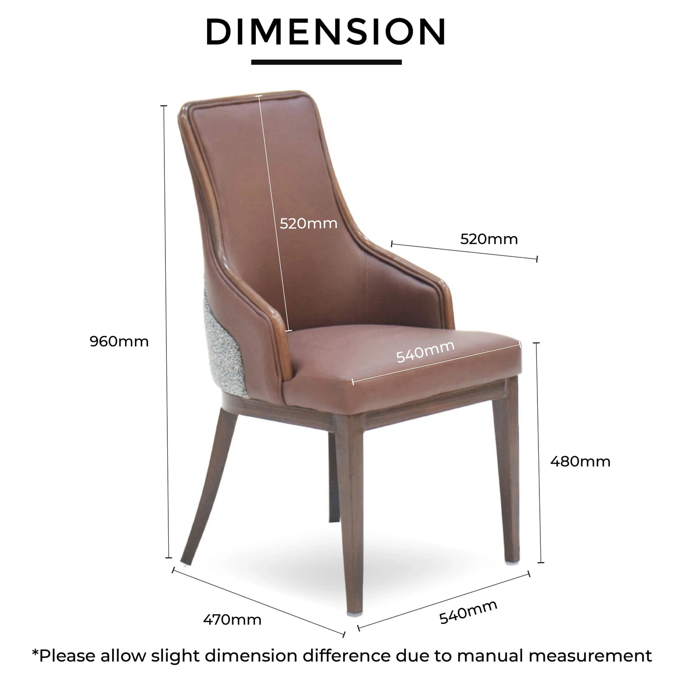 KYLEN Dining Chair Brown Td Furniture