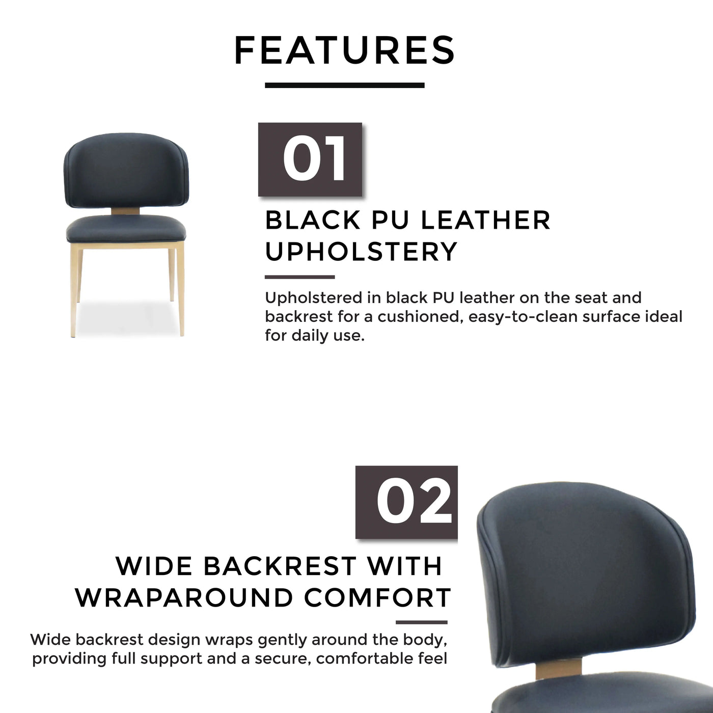 SERAVA Dining Chair Black Td Furniture