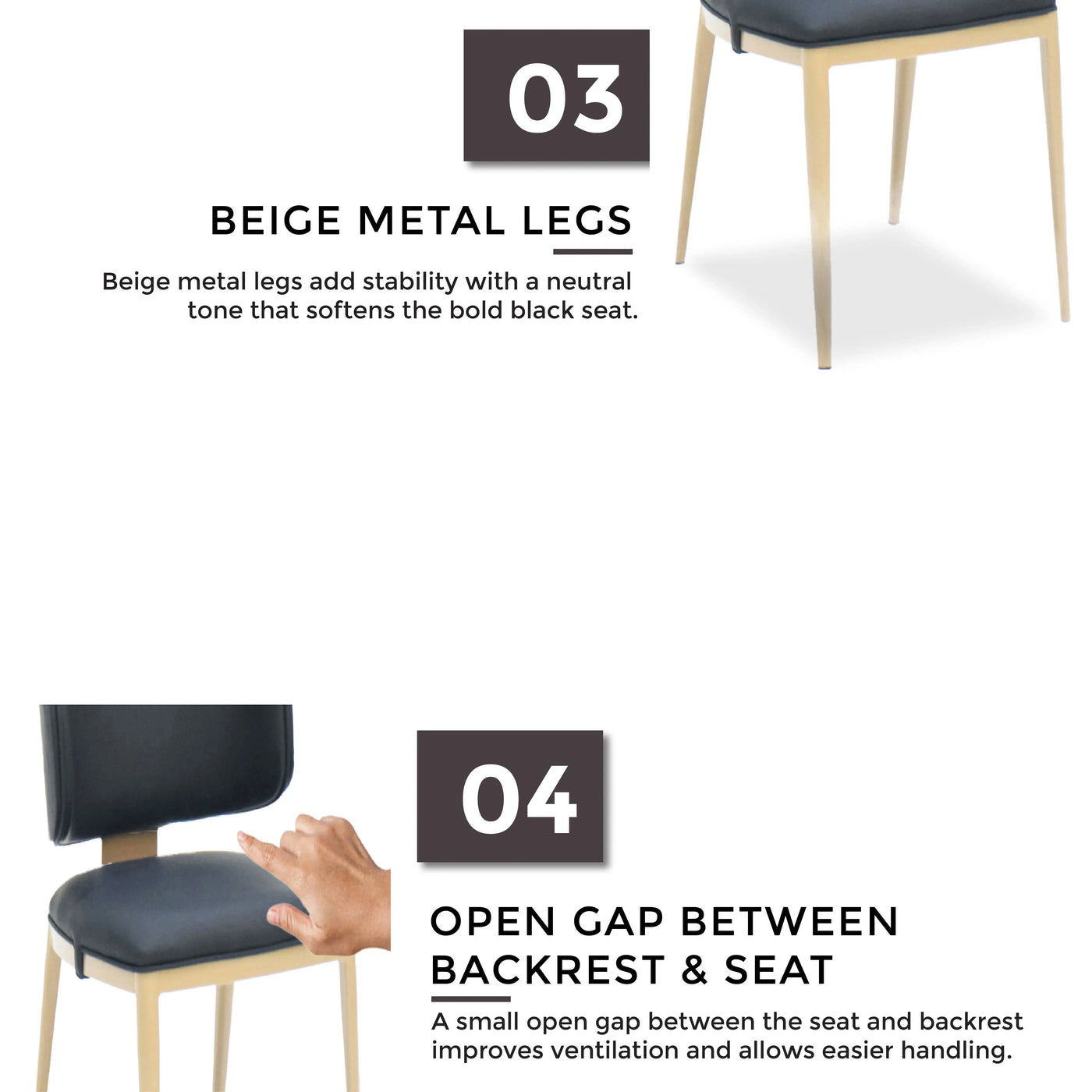 SERAVA Dining Chair Black Td Furniture