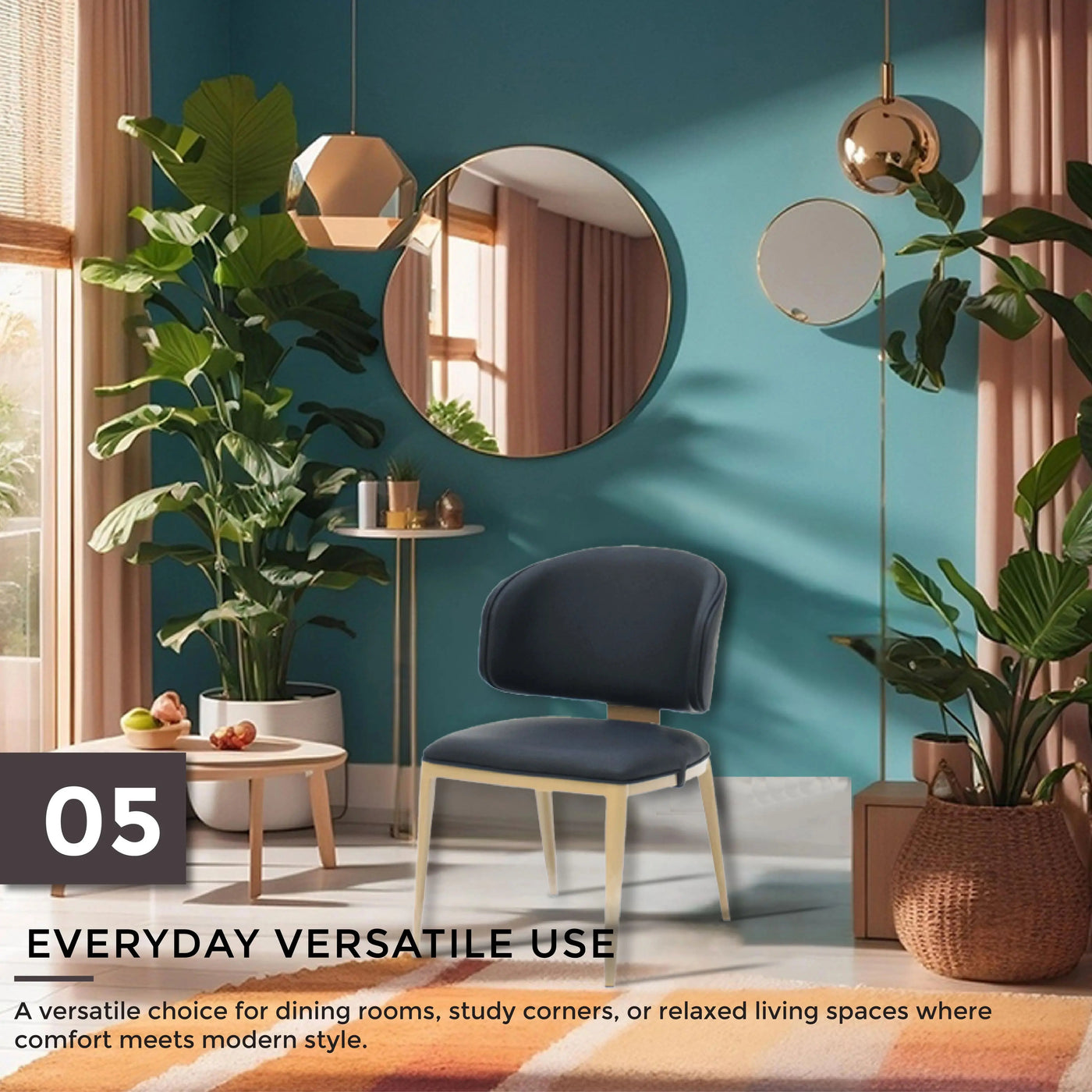 SERAVA Dining Chair Black Td Furniture