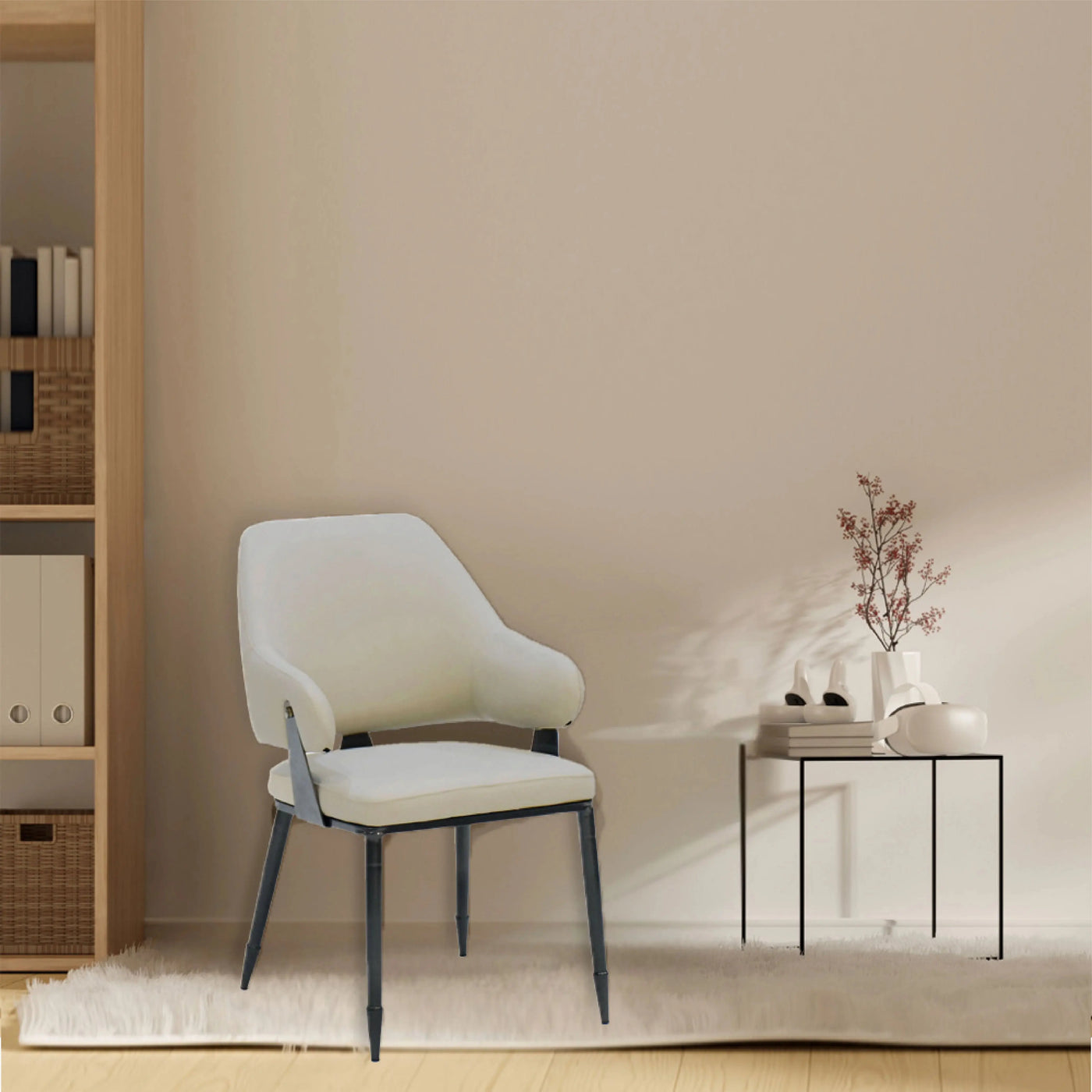 DELUNA Dining Chair Light Grey Td Furniture