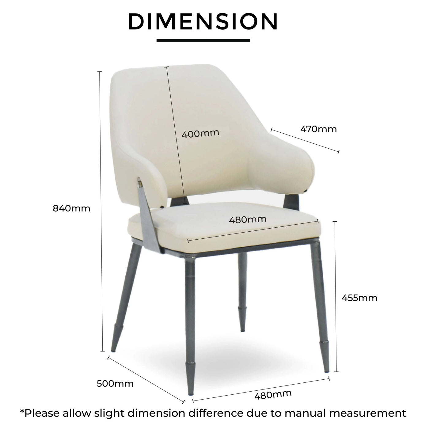 DELUNA Dining Chair Light Grey Td Furniture