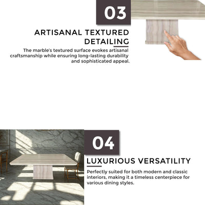 BRINEA Marble Dining Table Td Furniture