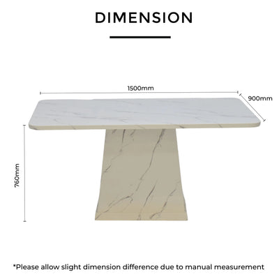 CEREL NATURAL MARBLE  Table Td Furniture