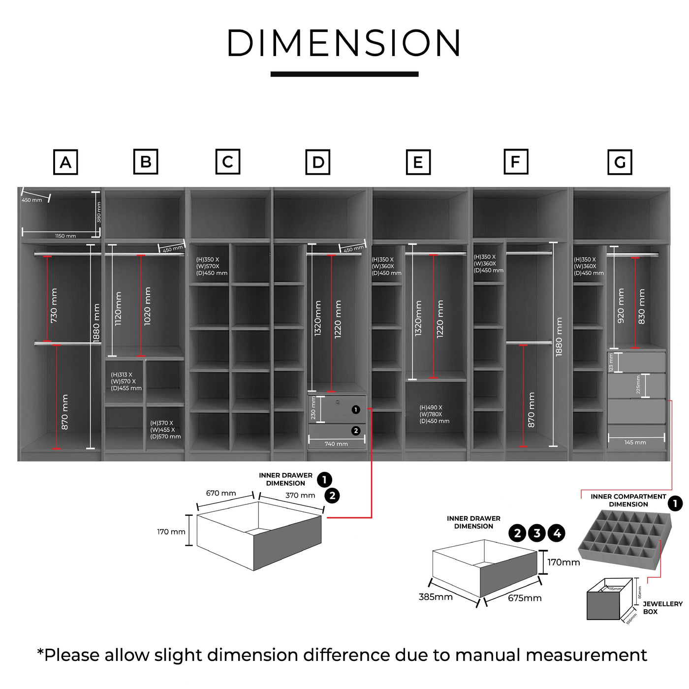 ELSON Sliding Door Wardrobe Td Furniture