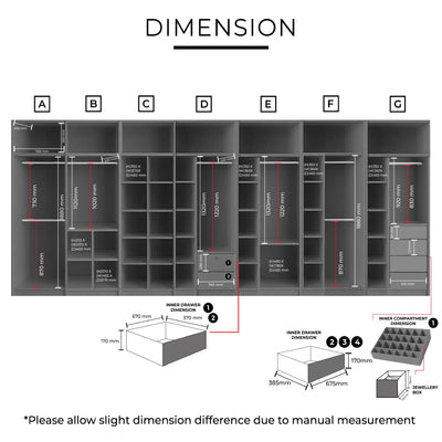 ELSON Sliding Door Wardrobe Td Furniture