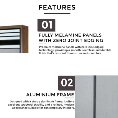 ELSON Sliding Door Wardrobe Td Furniture