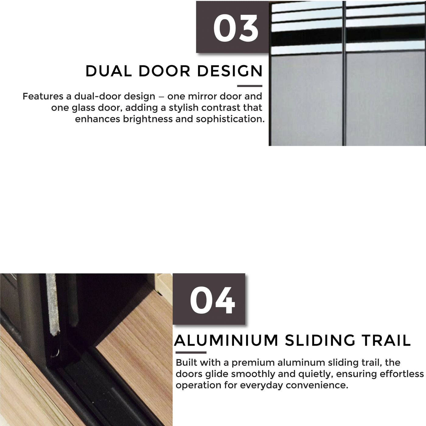 ELSON Sliding Door Wardrobe Td Furniture
