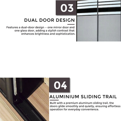 ELSON Sliding Door Wardrobe Td Furniture