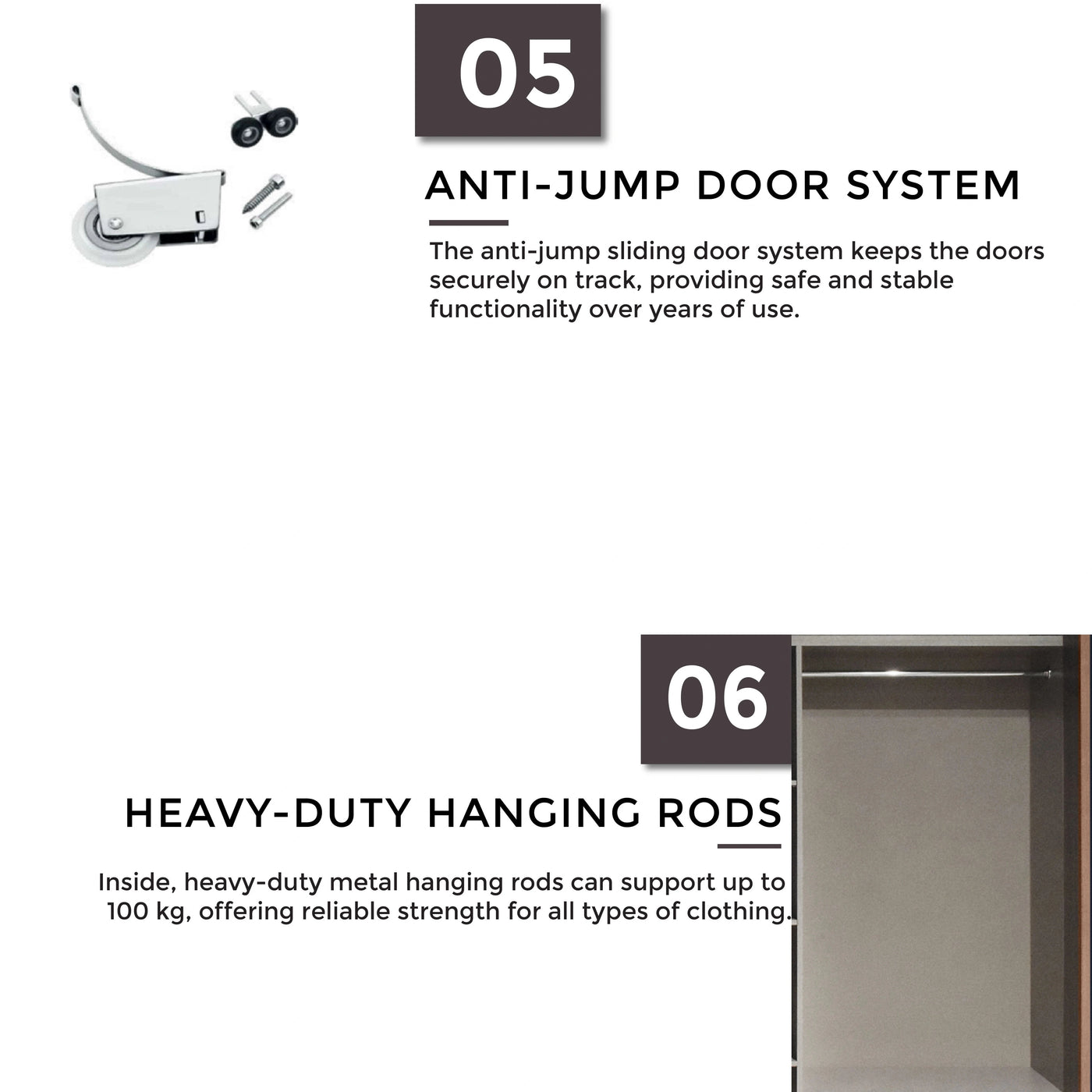 ELSON Sliding Door Wardrobe Td Furniture