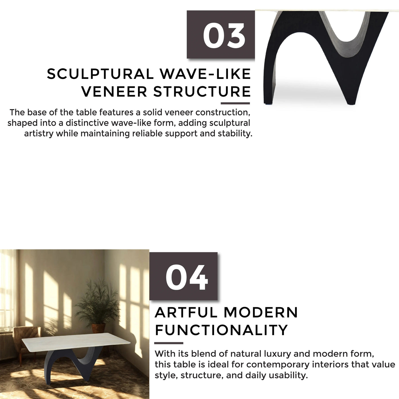 FLOWER Marble Dining Table centerpiece - Luxury jade stone dining table with sculptural base, blending artistry and everyday practicality - TD Furniture