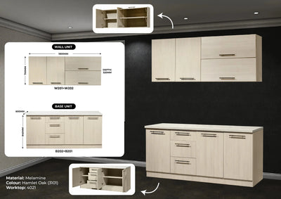 YASH Melamine Modular Kitchen Td Furniture
