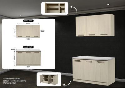 KATIE Melamine Modular Kitchen Td Furniture