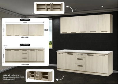 AUNI Melamine Modular Kitchen Td Furniture