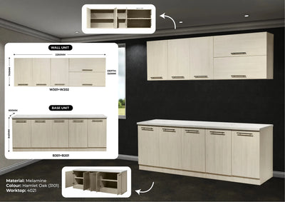 SENA Melamine Modular Kitchen Td Furniture