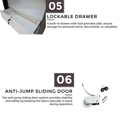 MADDY 2 Sliding Door Wardrobe Td Furniture