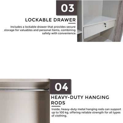 NISA 2 Sliding Door Wardrobe Td Furniture