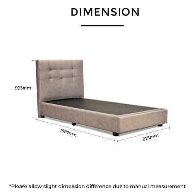 L1143mm × H2032mm × D1524mm, featuring a supportive base, durable fabric upholstery, and sturdy wooden leg design.