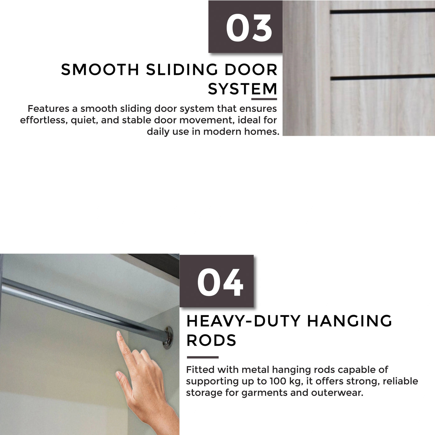 ORLIN 2 Sliding Door Wardrobe Td Furniture