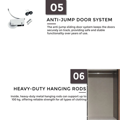 OZEIN Sliding Door Wardrobe Td Furniture