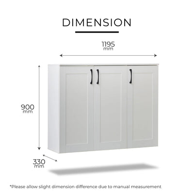 BOON Shoes Cabinet WHITE/GREY Td Furniture