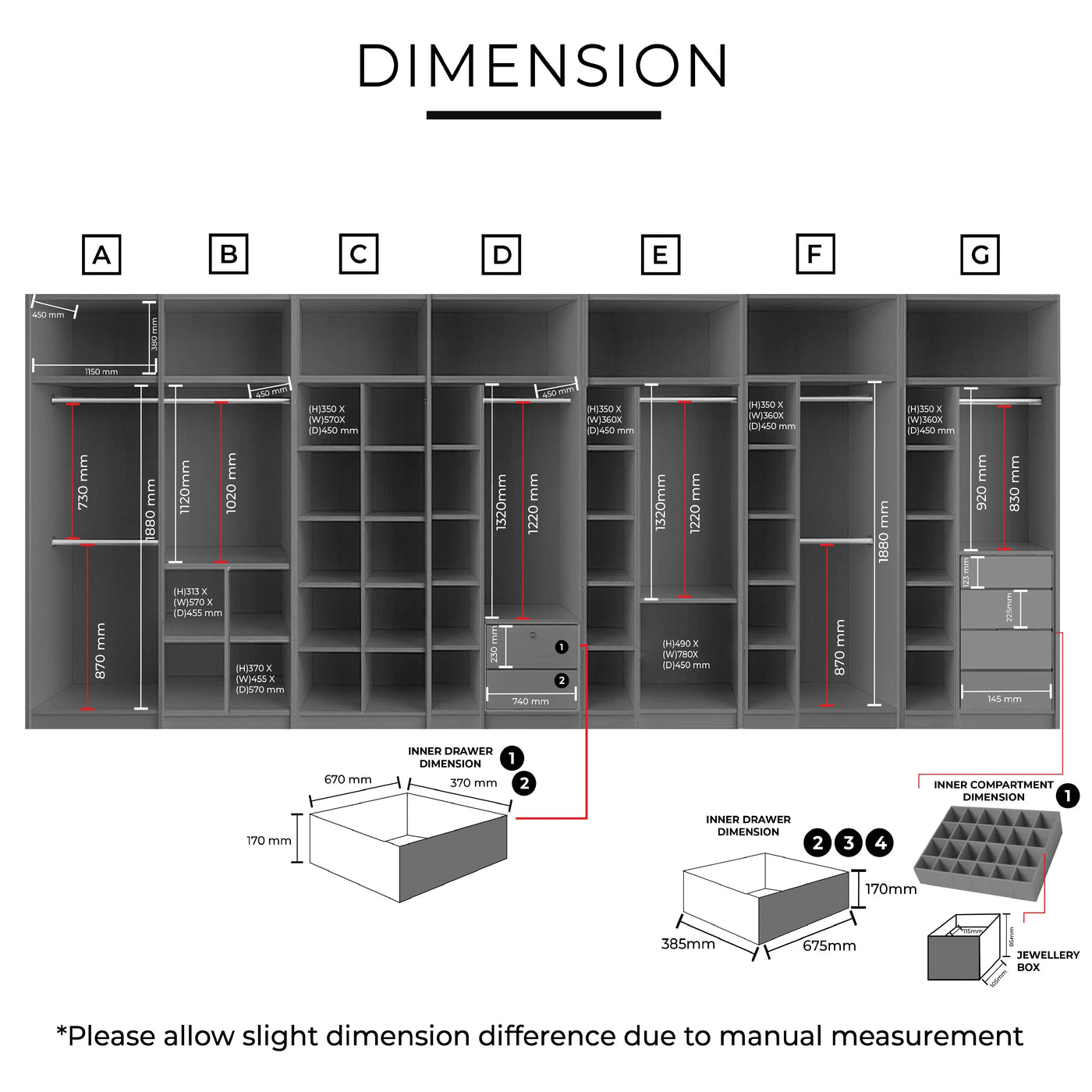 TAEIL Sliding Door Wardrobe Td Furniture