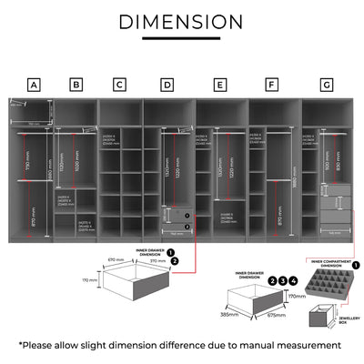 TAEIL Sliding Door Wardrobe Td Furniture