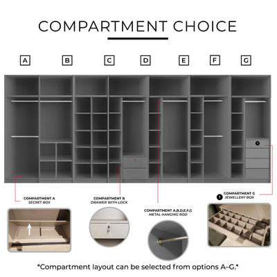 TAEIL Sliding Door Wardrobe Td Furniture