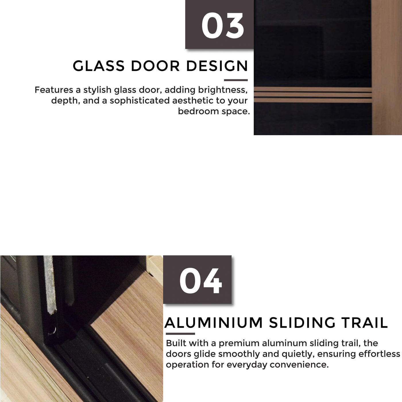 TAEIL Sliding Door Wardrobe Td Furniture