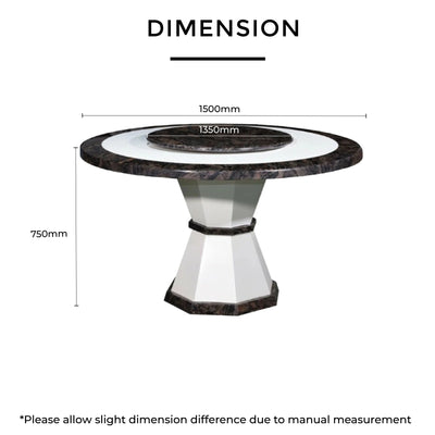 ELANE Marble Dining Table Td Furniture
