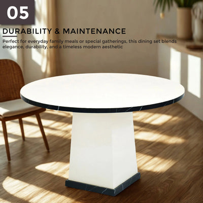 SYLVIA Marble Dining Table - Td Furniture