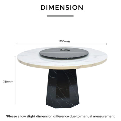SHYANNE Natural Marble Dining Table Td Furniture