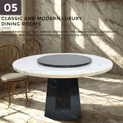 SHYANNE Natural Marble Dining Table Td Furniture