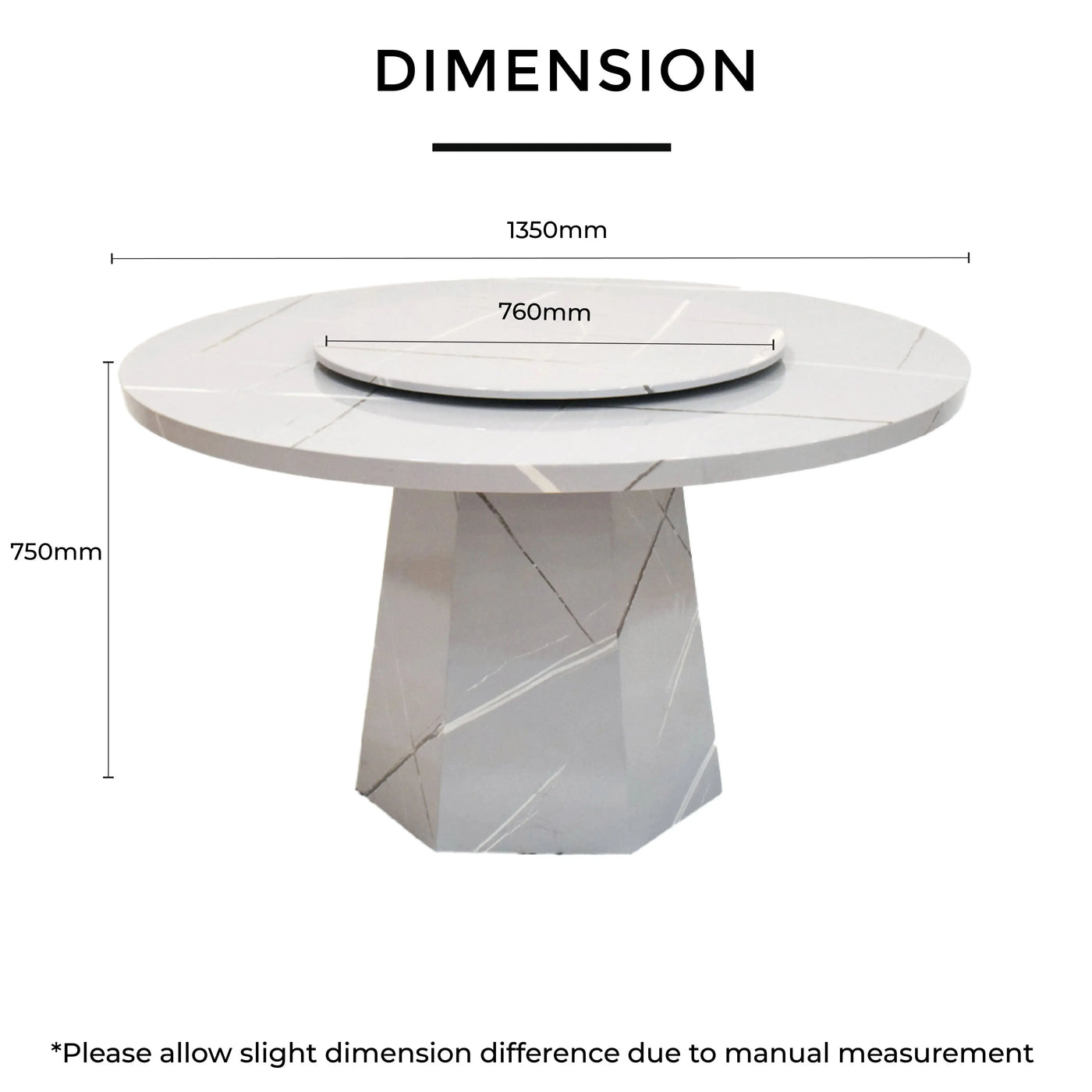 PIXY NATURAL MARBLE  Dining Table Td Furniture