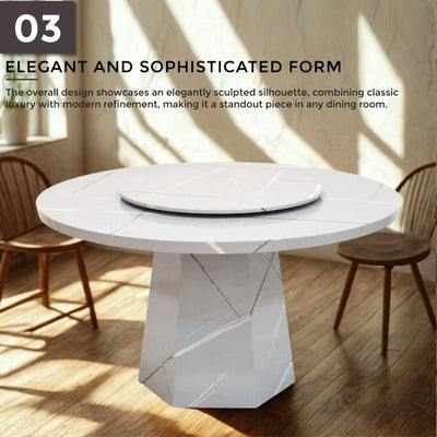 PIXY NATURAL MARBLE  Dining Table Td Furniture