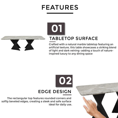 PERILLA Marble Dining Table - Td Furniture